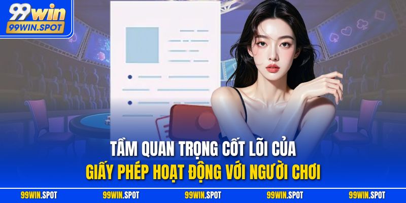 Tầm quan trọng cốt lõi của giấy phép hoạt động với người chơi